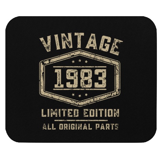 40 Years Vintage 1983 Retro 40th Birthday Mouse Pads