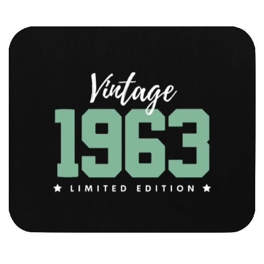 60 Years Vintage 1963 Retro 60th Birthday Mouse Pads