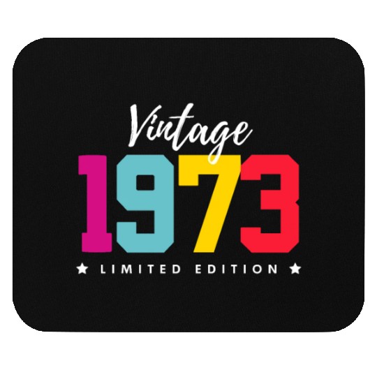 50 Years Vintage 1973 Retro 50th Birthday Mouse Pads