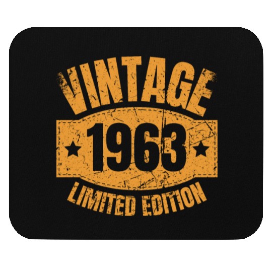 60 Years Vintage 1963 Retro 60th Birthday Mouse Pads