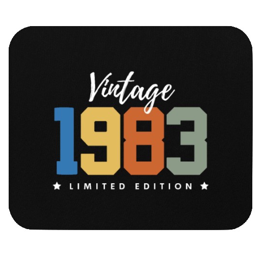 40 Years Vintage 1983 Retro 40th Birthday Mouse Pads