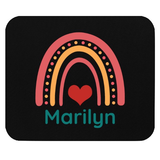 Marilyn Vintage Boho Rainbow Mouse Pads