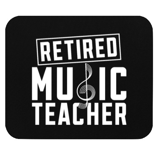 Music Teacher Clef Retired Music Teacher Mouse Pads