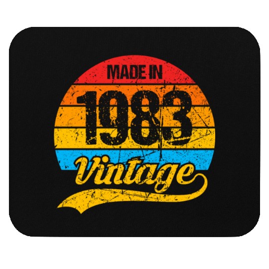 40 Years Vintage 1983 Retro 40th Birthday Mouse Pads