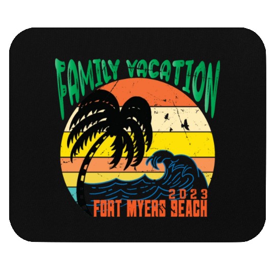 Family Vacation 2023 Florida Fort Myers Beach Mouse Pads
