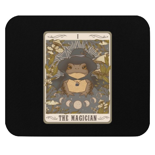 The Magician Tarot Card The Frog Vintage Funny Mouse Pads