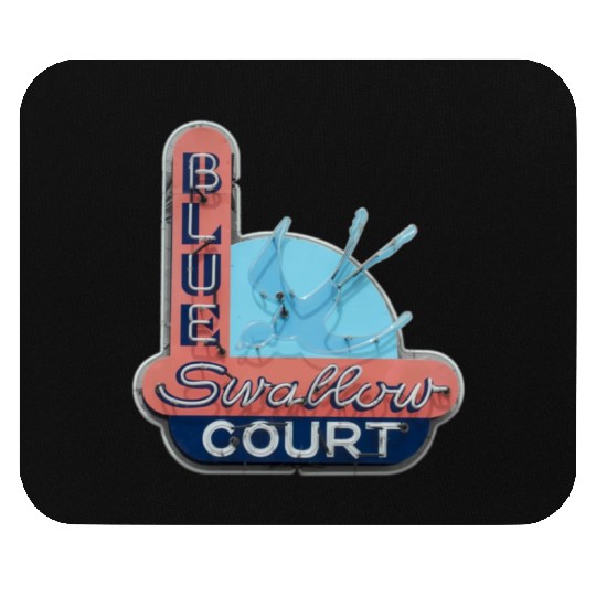 Blue Swallow Court Route 66 Tucumcari Mouse Pads