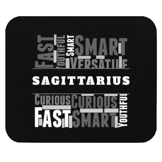 Sagittarius Zodiac Star Sign Word Cloud Square Mon Mouse Pads