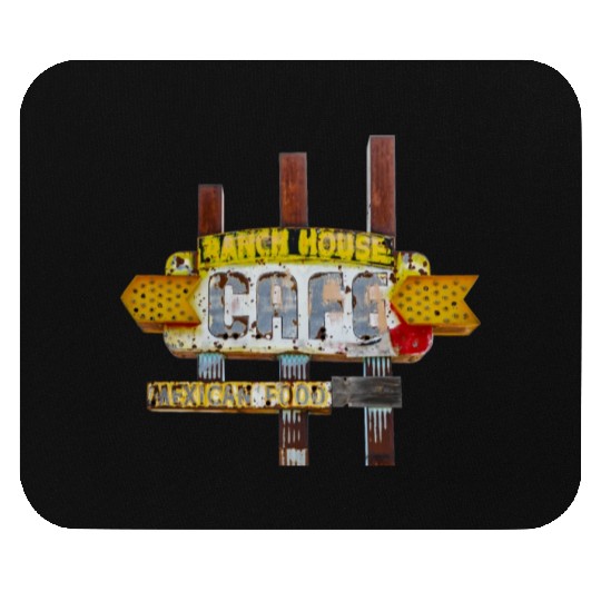 Ranch House Cafe Sign Route 66 Neon Tucumcari NM Mouse Pads
