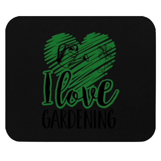 Amateur Gardener In The Garden, Fruit And Mouse Pads