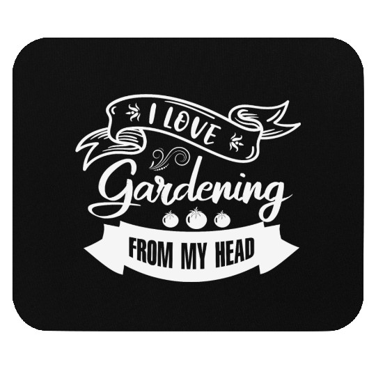 Amateur Gardener In The Garden, Fruit And Mouse Pads