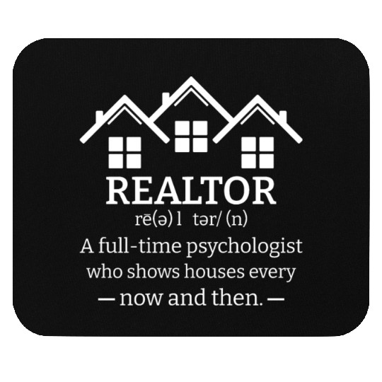 Funny Realtor Definition Outfit for Real Estate Ag Mouse Pads