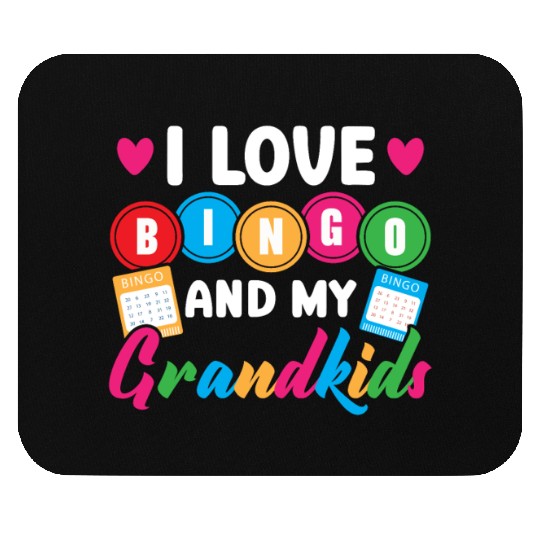 I Love Bingo And My Grandkids Casino Bingo Grandma Mouse Pads