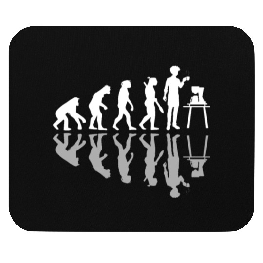 Human Evolution Home Brewing Coffeemaker Barista Mouse Pads