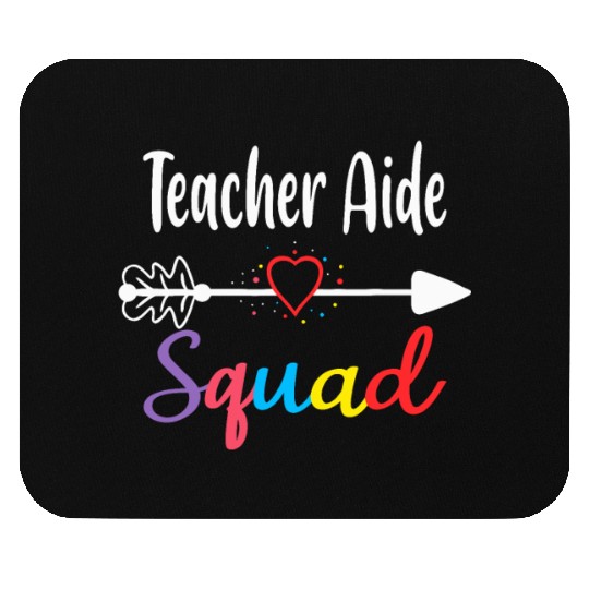 Teacher Aide Squad Funny Back To School Teacher su Mouse Pads