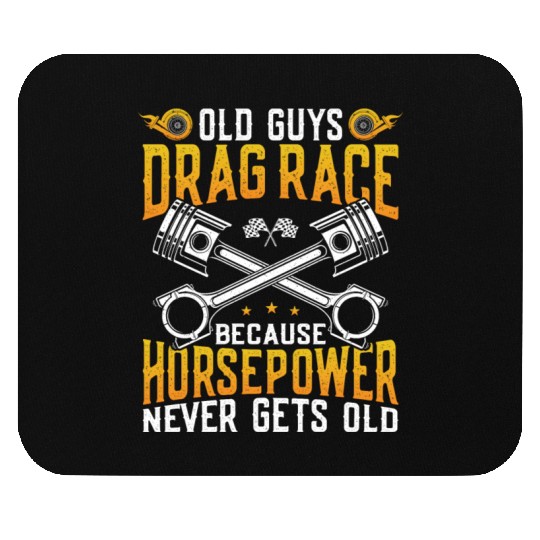 Drag Racing Race Car Old Guys Drag Mouse Pads