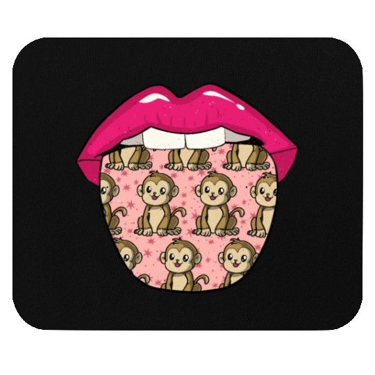 Monkey Lips Mouse Pads