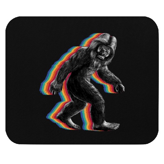 Retro Bigfoot vintage Fun and Nostalgic Sasquatch Mouse Pads