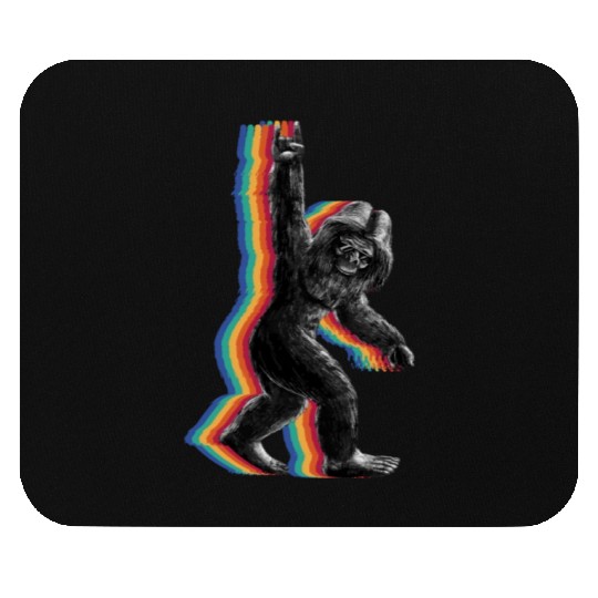 Retro Bigfoot vintage Fun and Nostalgic Sasquatch Mouse Pads