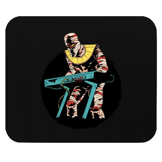 Mummy playing keyboards Mummy playing keyboards in Mouse Pads