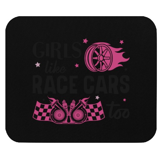 Drag Racing Race Car Girl Girls Mouse Pads