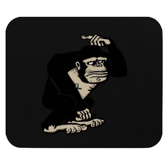 Bobby Black Gorilla Mouse Pads