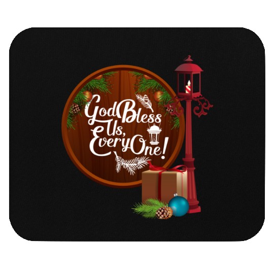 A Christmas Carol Charles Dickens God Bless Us Eve Mouse Pads