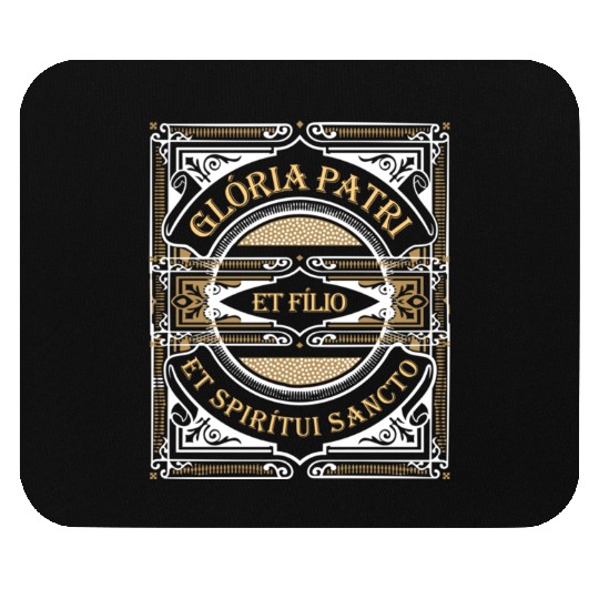 Gloria Patri Glory Be To God Catholic Prayer Latin Mouse Pads