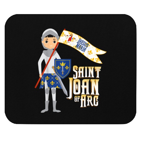 St Joan of Arc for Kids Cute Catholic Girl Saints Mouse Pads