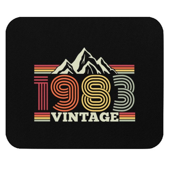 1983 birthday mountains hiking climbing Mouse Pads