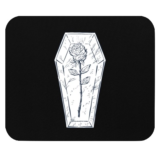 Coffin rose art Coffin rose art inspiration store Mouse Pads