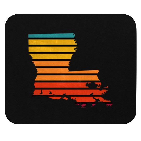 Louisiana sticker retro Mouse Pads