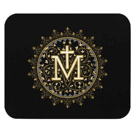 Hail Mary Catholic Our Lady Holy Blessed Maria Mouse Pads
