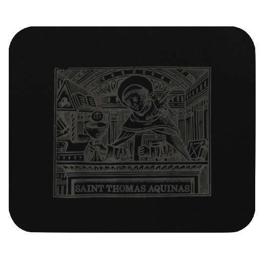 St Thomas Aquinas Patron Saint Students Catholic S Mouse Pads