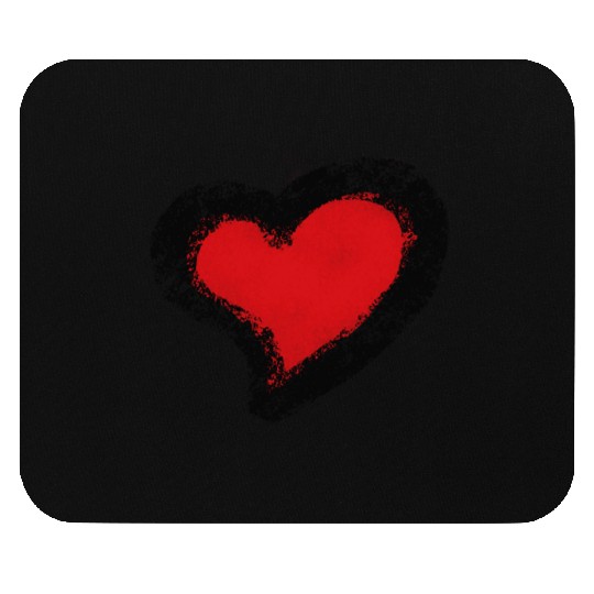 Red Heart Mouse Pads
