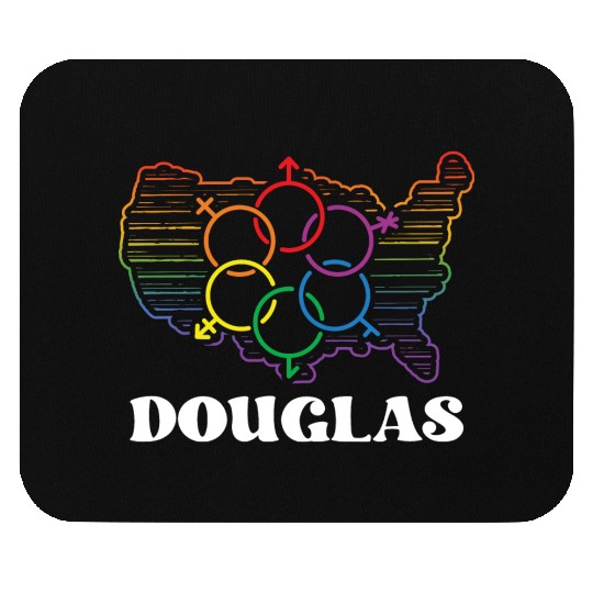 Douglas Pride Month Pride Flag LGBT Community LGBT Mouse Pads