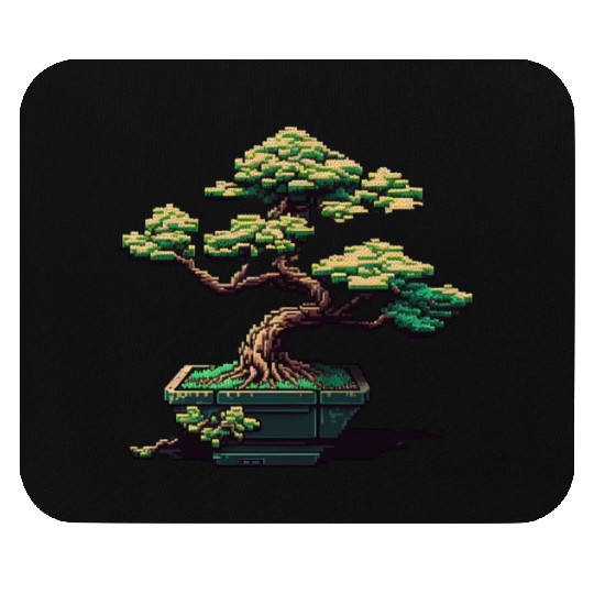 8 Bit Bonsai Tree Mouse Pads