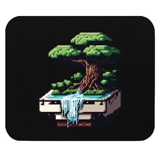 8 Bit Bonsai Tree Mouse Pads