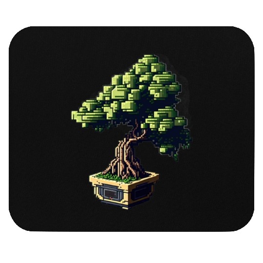 8 Bit Bonsai Tree Mouse Pads