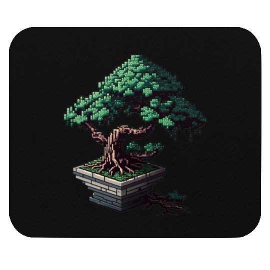 8 Bit Bonsai Tree Mouse Pads