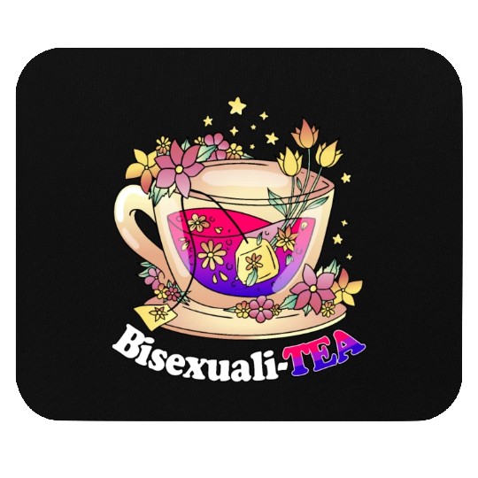Bisexualitea Cute Teacup Bisexual LGBT Bi Pride Ar Mouse Pads