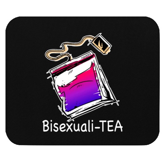 Bisexualitea Funny Bisexual Tea Bag Bi Pride Color Mouse Pads