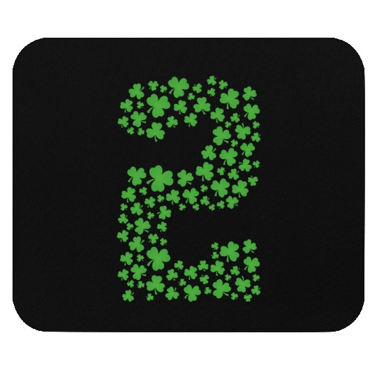 Green Shamrocks St Patrick Day 2 Year old Toddler Mouse Pads