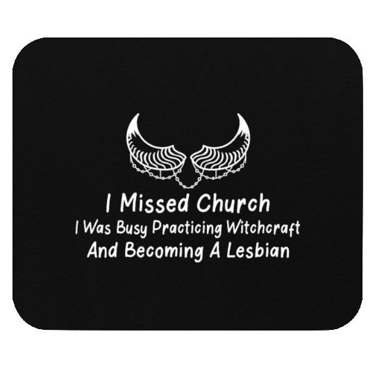 Miss Church Practice Witchcraft Funny Lesbian Devi Mouse Pads