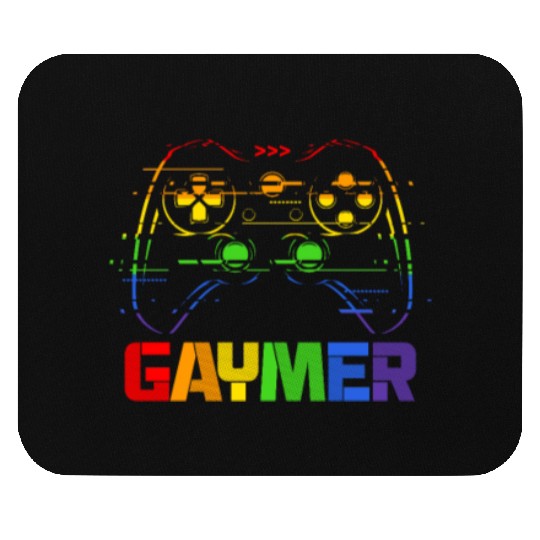 Gaymer LGBT Rainbow Flag Mouse Pads
