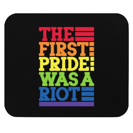 The First Pride Was A Riot, LGBT Rainbow Mouse Pads