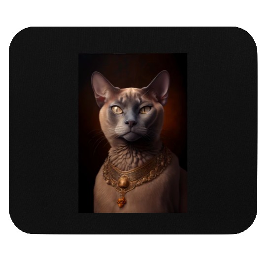 Burmese Cat Breed Portrait Royal Renaissance Anima Mouse Pads