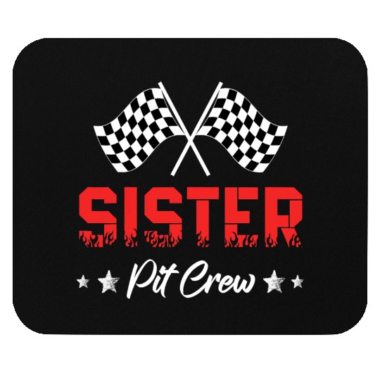 Car Racing Birthday Party Family Matching Sister Mouse Pads