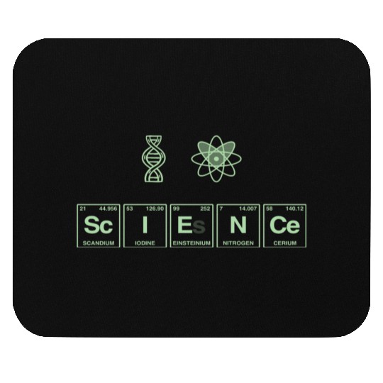 I LOVE SCIENCE - Periodic Table of Elements Mouse Pads
