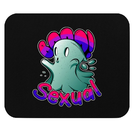 Funny Boo Sexual Cute Bi Ghost LGBT Bisexual Pride Mouse Pads